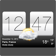 Sense V2 flip clock & weather