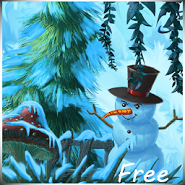 Winter Cartoon Forest Free