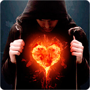 Fire Heart Live Wallpaper
