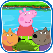 Peppa on the river