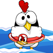 Ninja Chicken Beach
