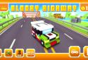 Blocky Highway: Traffic Racing screenshot 1