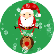 Bouncing  Santa Live Wallpaper