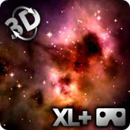 Space - Stars & Clouds 3DXL Wallpaper + Cardboard