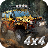 Offroad rally: driving 4x4 trucks