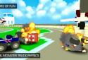 Blocky Monster Truck Demolition Derby screenshot 3