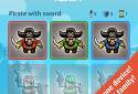 Pirate Vs Ninja Games Free 2 player game (2p game) screenshot 4