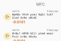 MFCoin wallet screenshot 2 MFCoin wallet screenshot 2