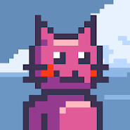 Climbing cat pink